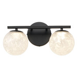 Forma Color-Select Bathroom Vanity Light - Black / Ice