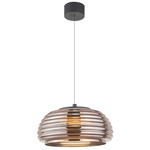 Haze Pendant - Black / Espresso Copper