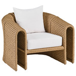 Julien Outdoor Lounge Chair - Tan / Pearl