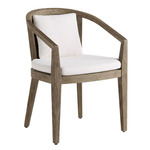 Sobek Outdoor Dining Chair - Kona / Peach
