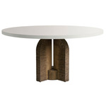 Orba Outdoor Dining Table - Kona / Ivory