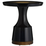 Altair End Table - Vintage Brass / Black