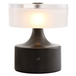 Verglas Rechargeable Table Lamp - English Bronze / Clear