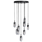 Javier Multi-Light Chandelier - English Bronze / Smoke