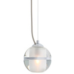 Noble Pendant - Chrome / Frost / Clear