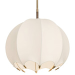 Lunaria Pendant - Antique Brass / Ivory