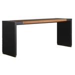 Drift Console - Black / Mottled Brown Leather