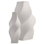 Scylla Vases, Set of 2 - Matte White