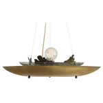 Chene Chandelier - Bronze / Clear