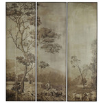 Pastorale Wall Plaque Set of 3 - Bronze