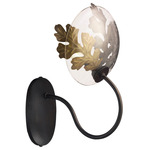 Chene Wall Sconce - Bronze / Clear