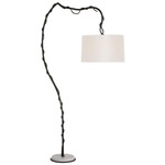 Muscadine Floor Lamp - Bronze / White