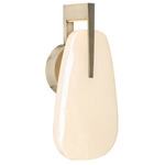 Zelda Wall Sconce - White Bronze / Champagne