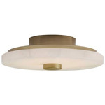 Moers Ceiling Light - Antique Brass / Alabaster