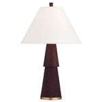 Duoro Table Lamp - Merlot / White