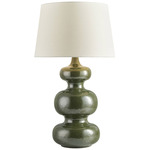 Noma Table Lamp - Dark Green / White