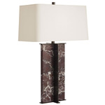 Lyon Table Lamp - Rosso Levanto / White