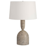 Brighton Table Lamp - Slate Blue Marble / White