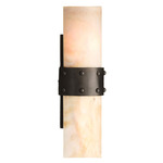 Ardena Wall Sconce - Blackened Iron / Ivory