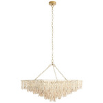 Josephine Chandelier - Antique Brass / Ivory