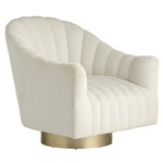 Springsteen Swivel Chair - Champagne / Snow