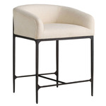 Osbourne Counter / Bar Stool - Blackened Iron / Oxford White