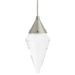 Berkley Pendant - Vintage Silver / Crystal