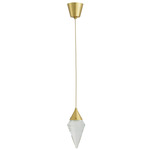 Berkley Pendant - Antique Brass / Crystal