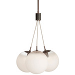 Trinity Chandelier - Heritage Brass / Frosted