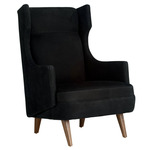 Budelli Wing Chair - Dark Walnut / Noir