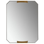 Kris Large Rectangular Mirror - Blackened Iron / Mirror