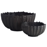 Neushoorn Centerpieces Set of 2 - Ebony