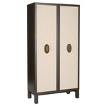 Soko Cocktail Cabinet - Ebony / Ivory