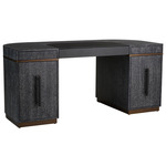 Coventry Desk - Antique Brass / Ebony