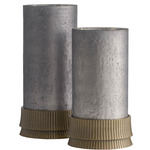 Evelique Hurricane Set of 2 - Brass / Grey