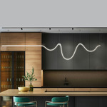Anaconda Tube Pendant - White