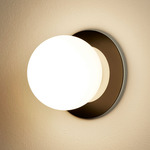 Alfi Wall / Ceiling Light - Matte Black / White