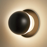 Alfi Wall / Ceiling Light - Matte Black / White