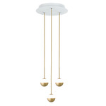 Alfi Multi Light Pendant - Matte Gold / White