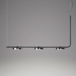 Aro Linear Pendant - Matte Black