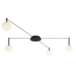 Circ Ceiling Light - Matte Black / White