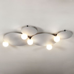 Circ Acoustic Ceiling Light - Light Grey / White