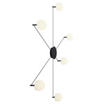 Circ Multi Light Wall Sconce - Matte Black / White