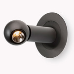 Compass Reading Wall Sconce - Matte Black
