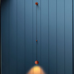 Compass Wall Sconce - Terracotta Red