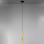 Flow Pendant - Satin Gold