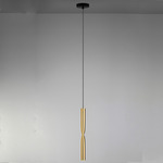 Flow Pendant - Satin Gold