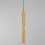 Flow Pendant - Satin Gold