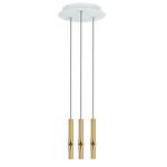 Flow Multi Light Pendant - Satin Gold