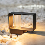 Frame 120V Outdoor Bollard - Anthracite / Transparent